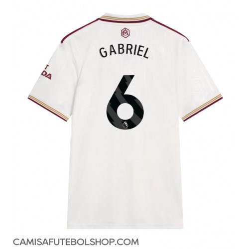 Camisa de time de futebol Arsenal Gabriel Magalhaes #6 Replicas 3º Equipamento 2025-26 Manga Curta